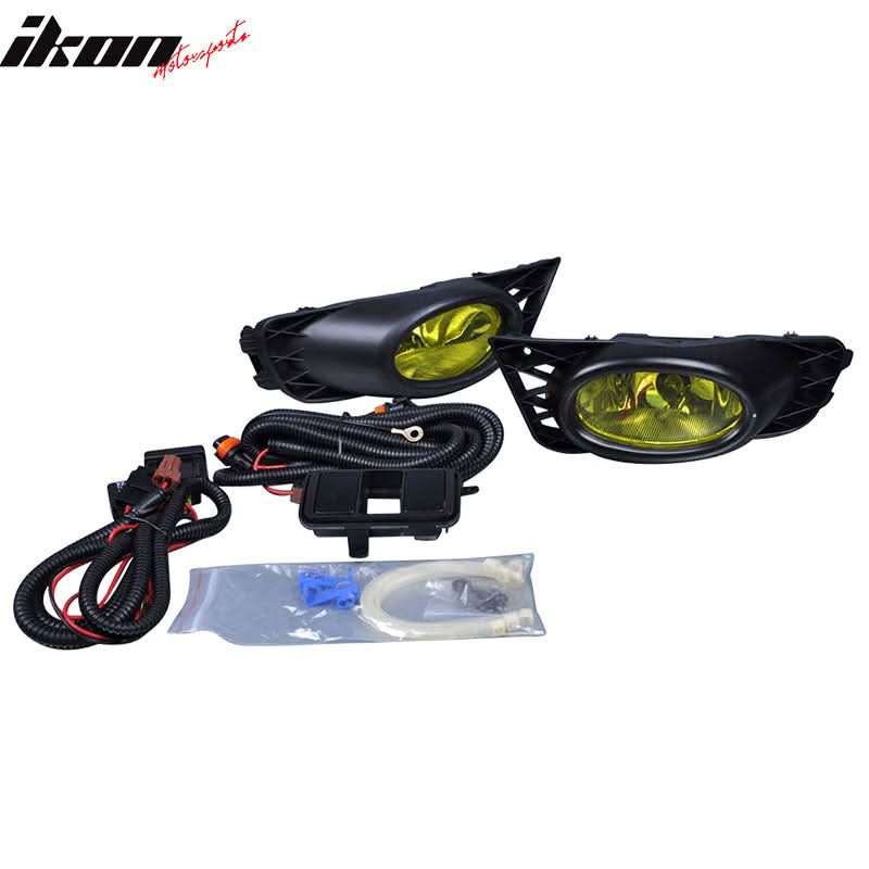 2009-2011 Honda Civic Sedan Yellow Lens Fog Lights Lamps Kit RH LH - Image 2