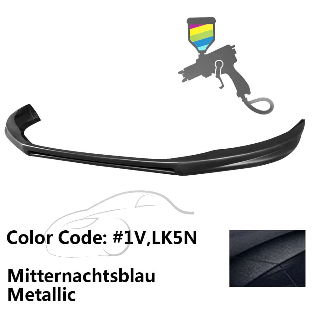 2009-2012 Volkswagen CC 4Dr Sedan Painted Front Bumper Lip Spoiler PP - Image 16