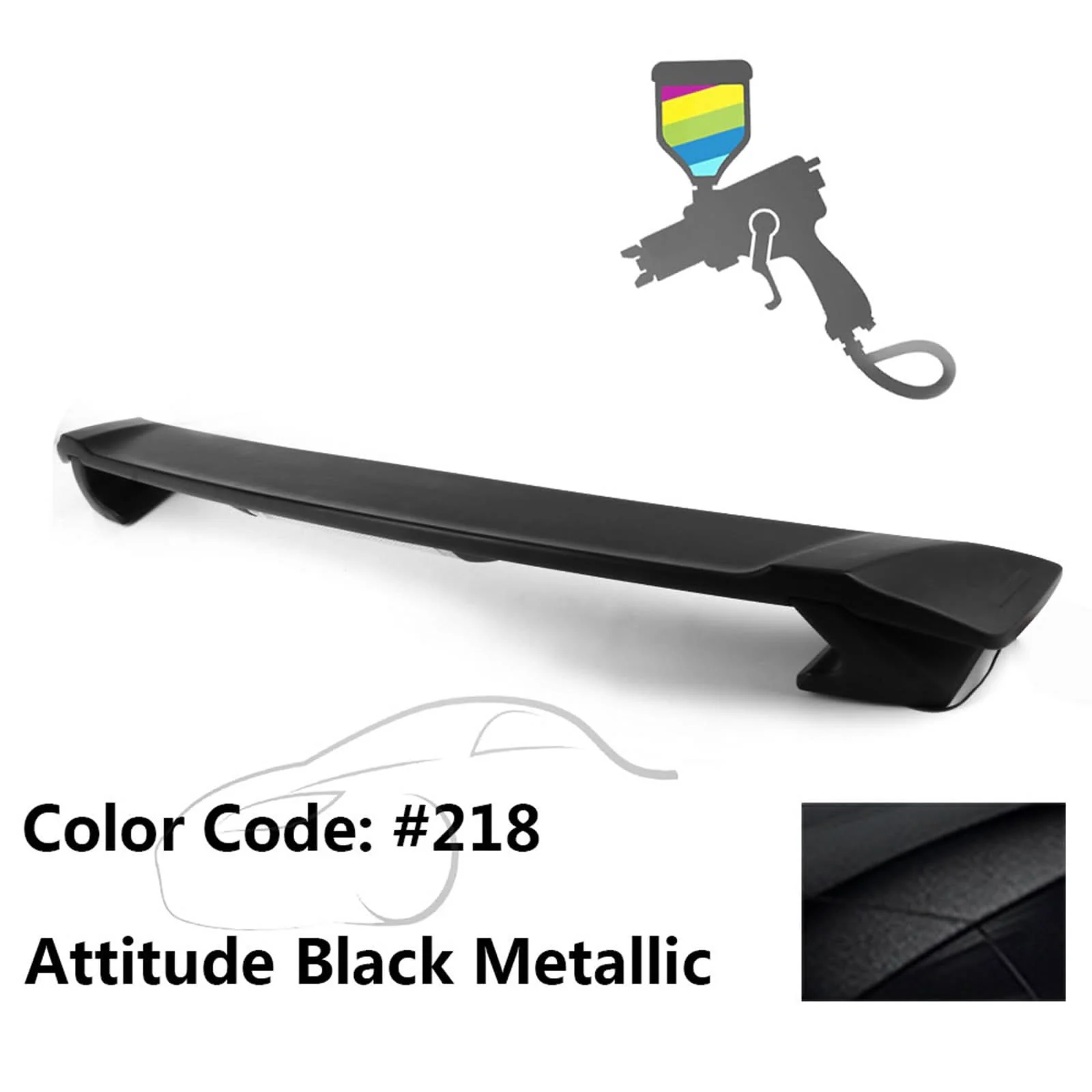 2009-2013 Corolla Sedan Sportivo Trunk Spoiler & LED Brake Light ABS - Image 64