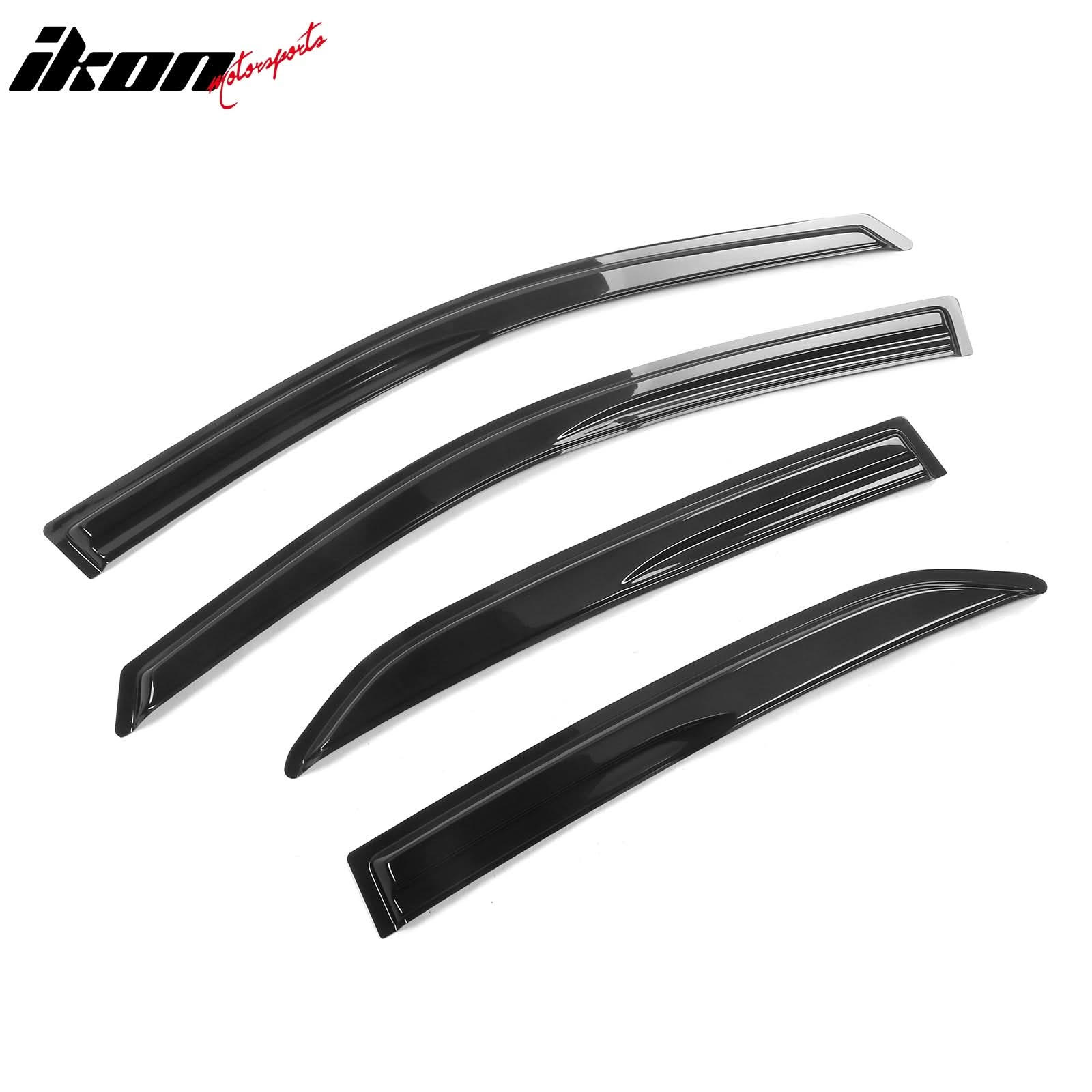 2009-2013 Toyota Corolla Mugen Style Smoke Window Visor Guard Acrylic - Image 2