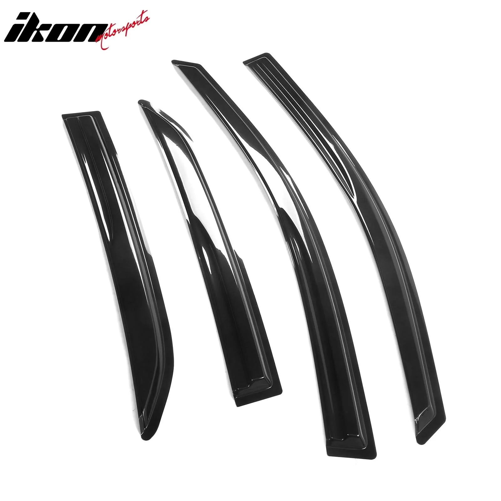 2009-2013 Toyota Corolla Mugen Style Smoke Window Visor Guard Acrylic - Image 3