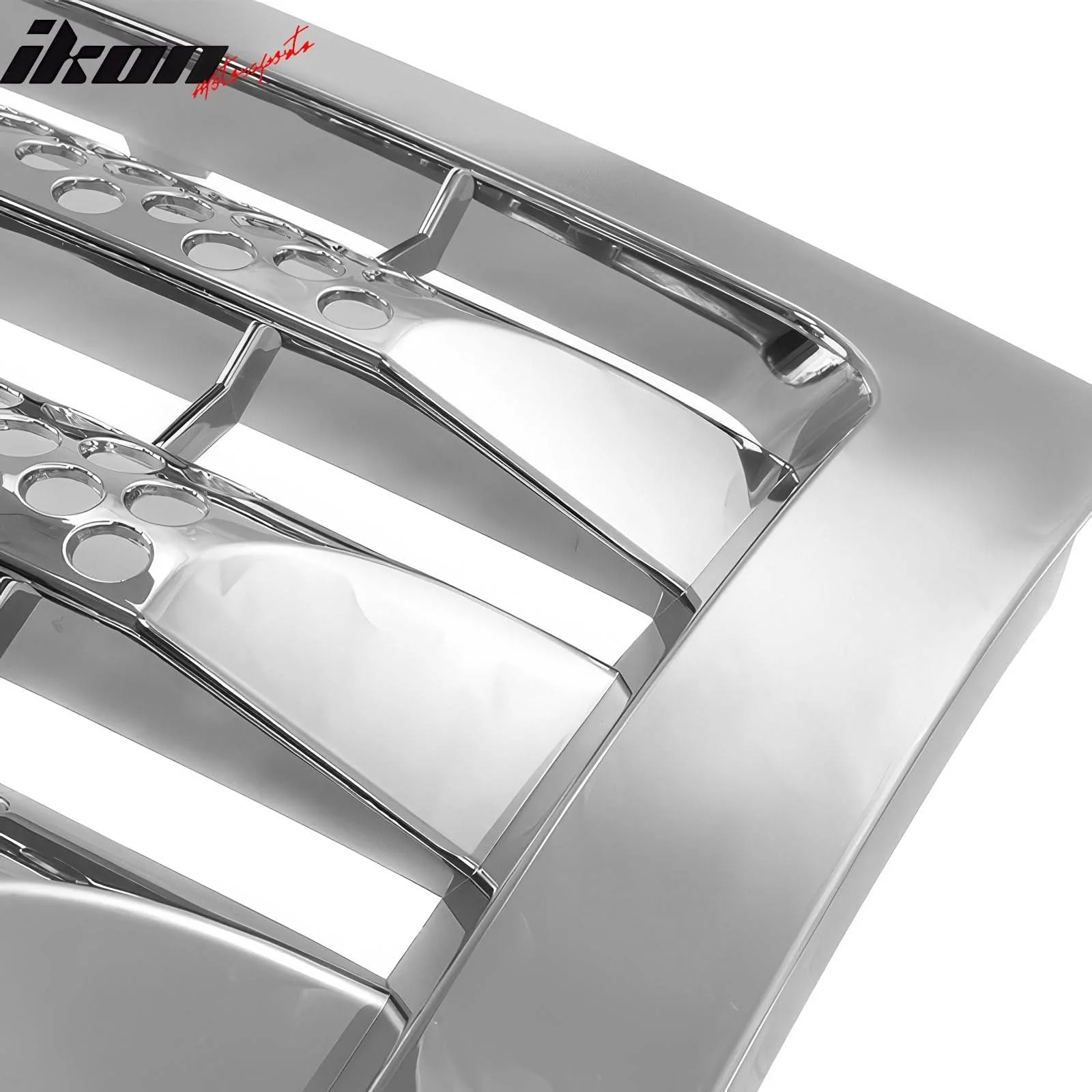 2009-2014 Ford F-150 Chrome Front Bumper Hood Upper Insert Grille ABS - Image 8
