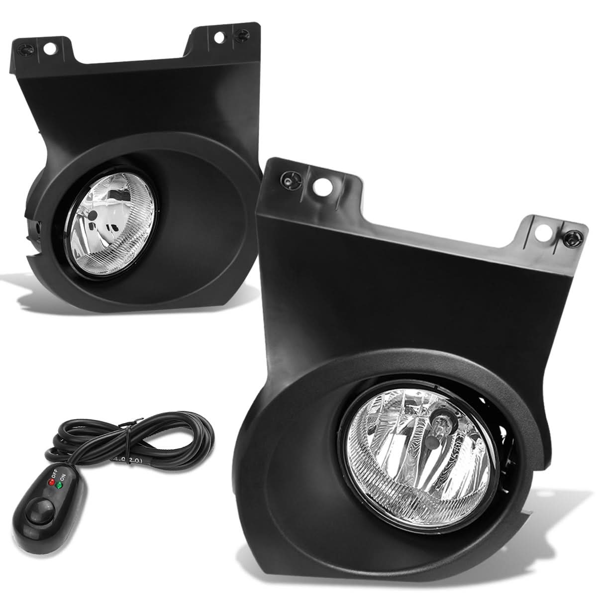 2009-2014 Ford F-150 Fog Lights with Switch and Bezel Chrome - Image 3