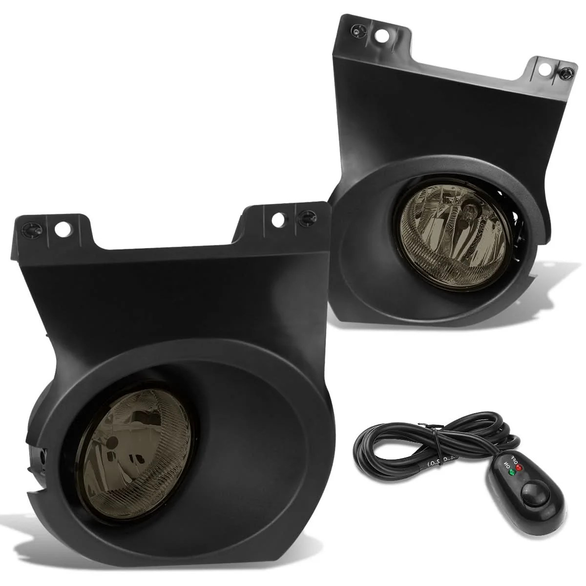 2009-2014 Ford F-150 Fog Lights with Switch and Bezel - Smoke - Image 2