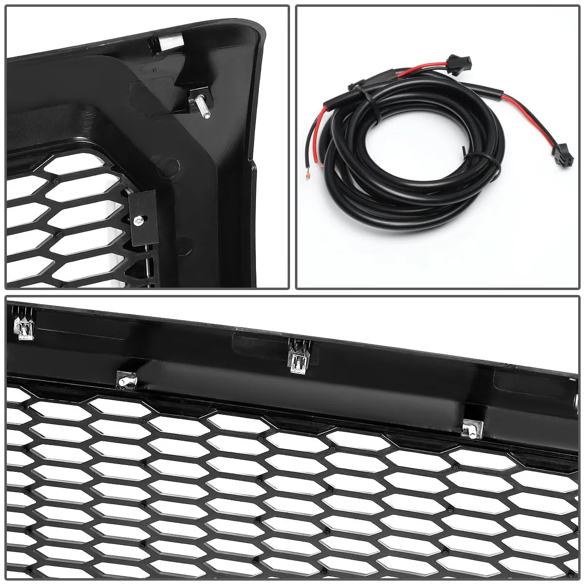 2009-2014 Ford F-150 Honeycomb Mesh Grille with LED DRL Lights - Image 8