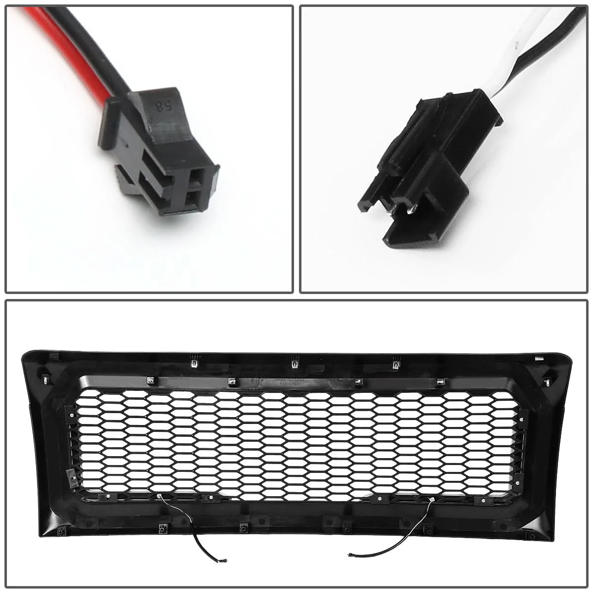 2009-2014 Ford F-150 Honeycomb Mesh Grille with LED DRL Lights - Image 9