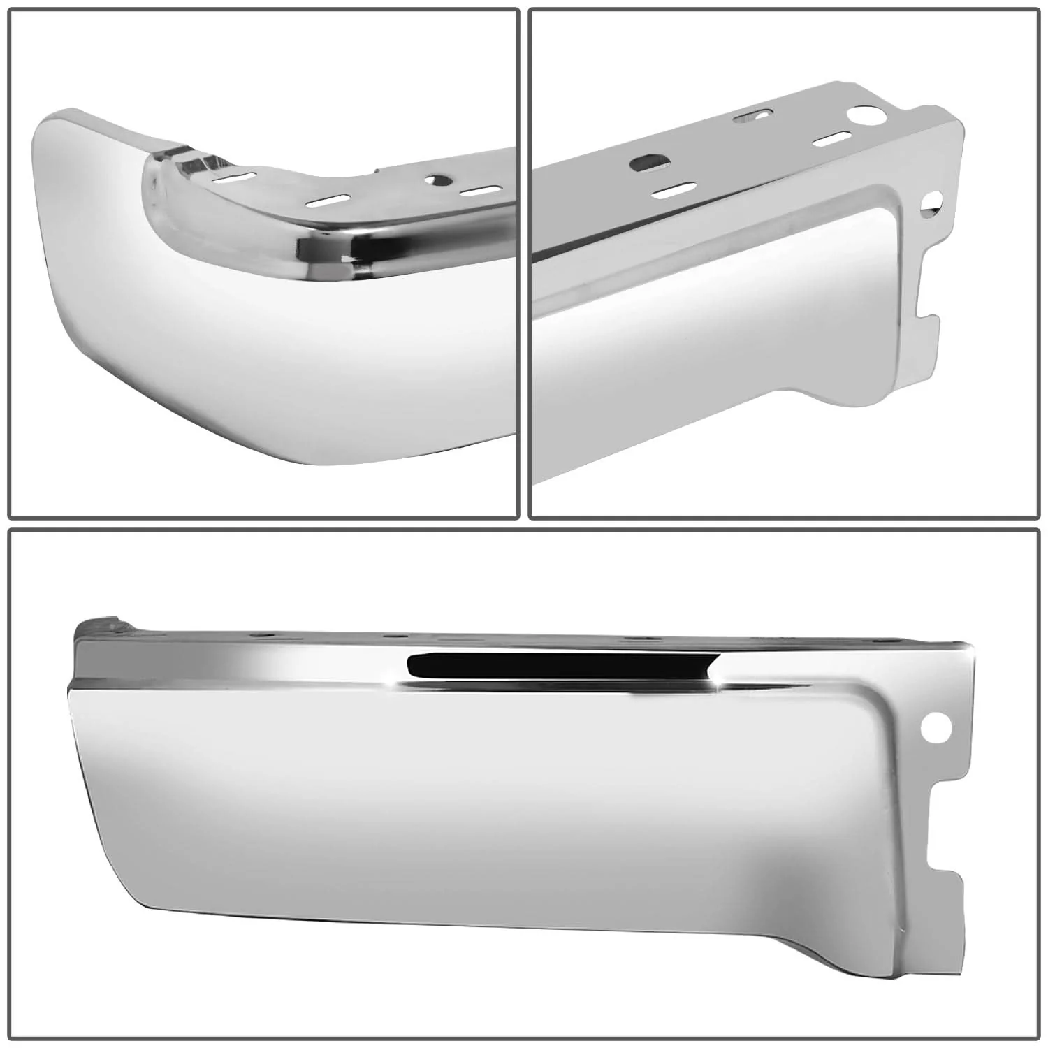 2009-2014 Ford F-150 Rear Bumper Cover Chrome Left Fleetside - Image 2
