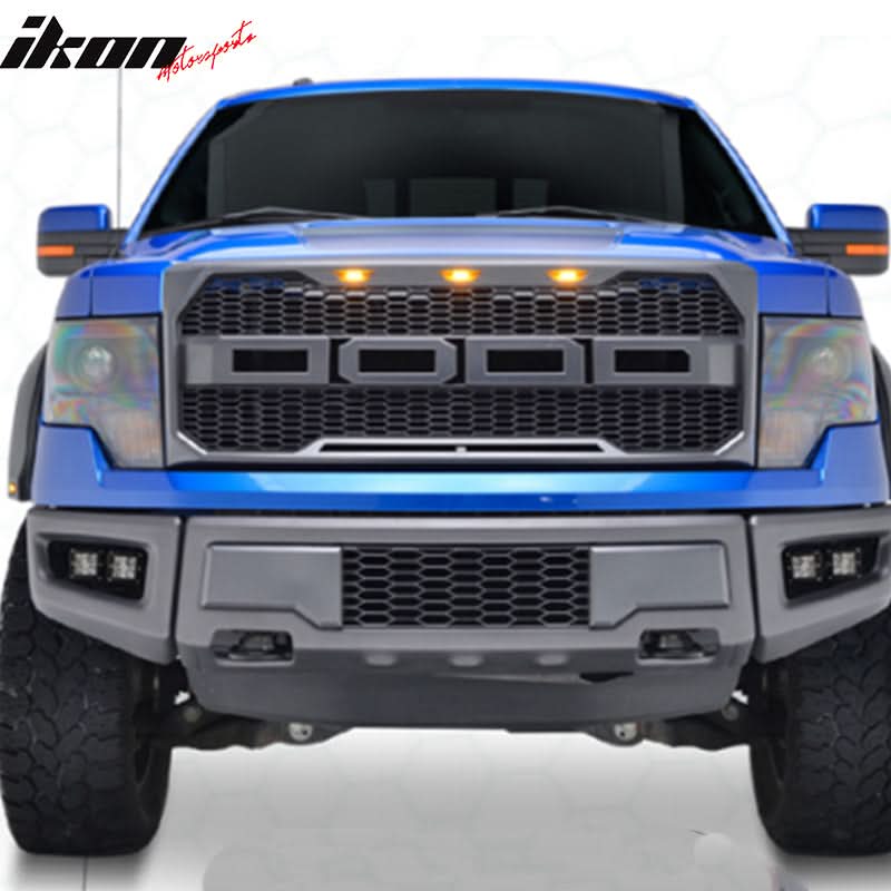 2009-2014 Ford F150 New R Style Gray Front Bumper Conversion Cover - Image 2