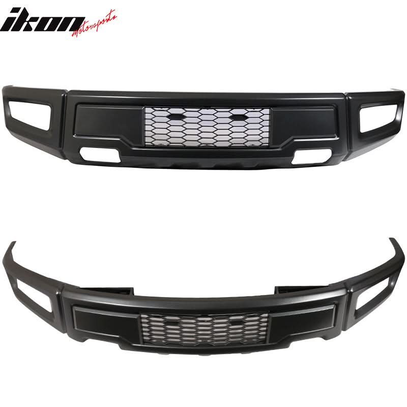 2009-2014 Ford F150 New R Style Gray Front Bumper Conversion Cover - Image 3