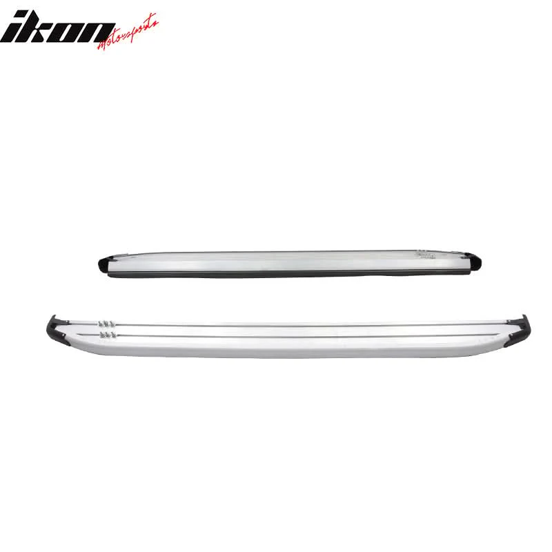 2009-2015 Honda Pilot Running Boards OE Style Black Silver Aluminum - Image 4