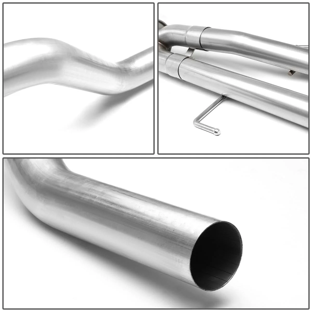 2009-2017 Toyota Tundra Single Tip Catback Exhaust - Stainless Steel - Image 4