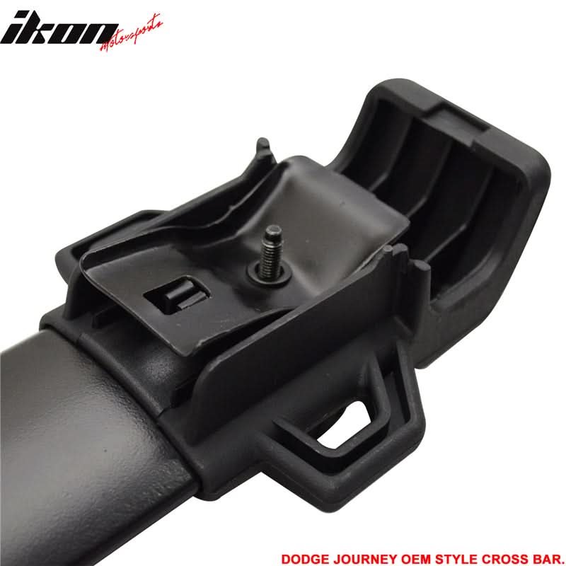 2009-2020 Dodge Journey OE Black Cross Bar Roof Rack Aluminum ABS - Image 6