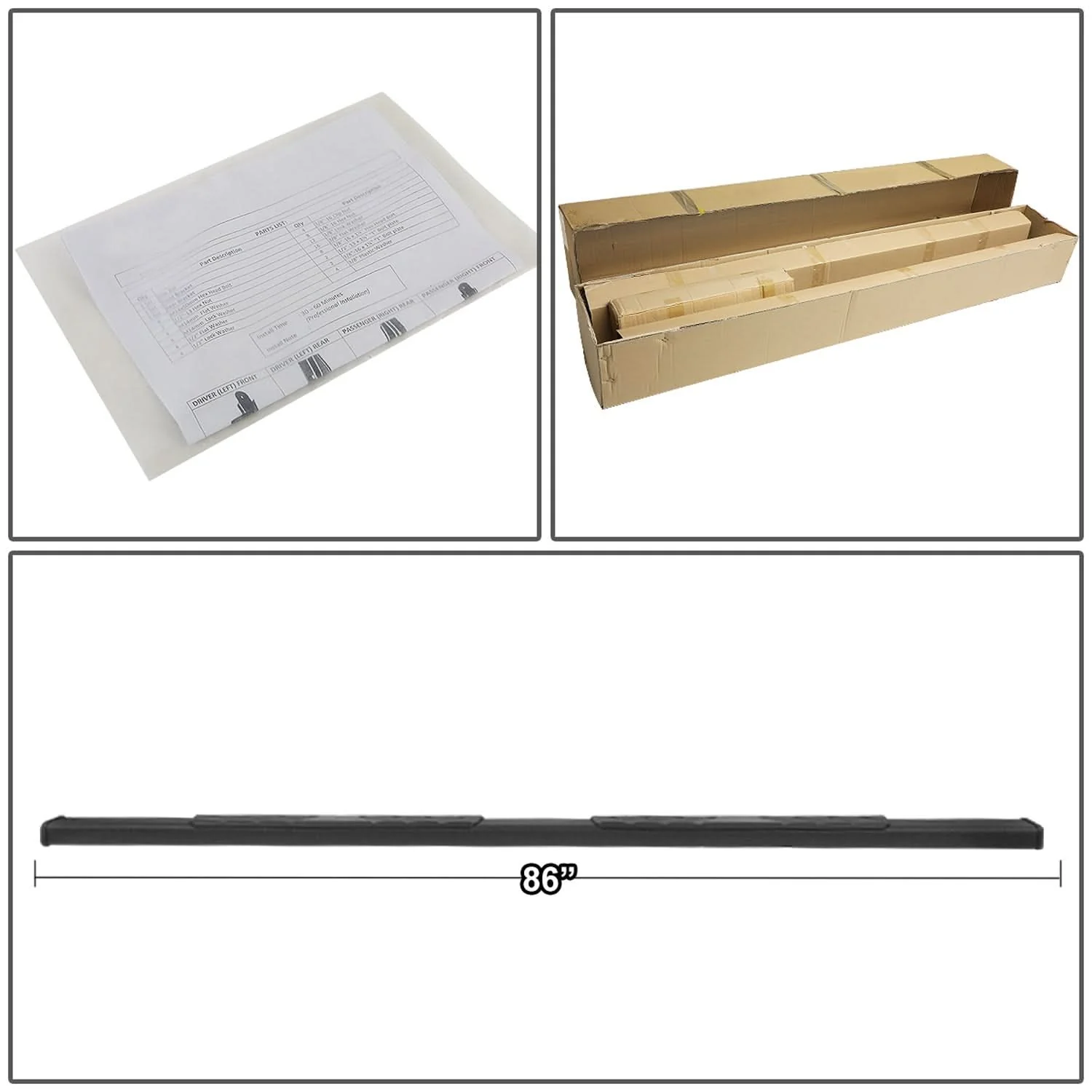 2009-2020 Dodge Ram 1500/2500/3500 5" Nerf Bars - Crew Cab Black - Image 6