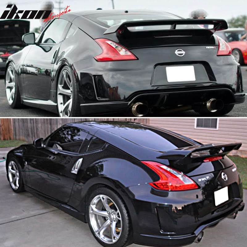 2009-2021 Nissan 370Z Coupe Rear Trunk Spoiler Ducktail Wing Lip ABS - Image 2