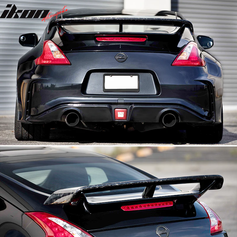 2009-2021 Nissan 370Z Coupe Rear Trunk Spoiler Ducktail Wing Lip ABS - Image 3