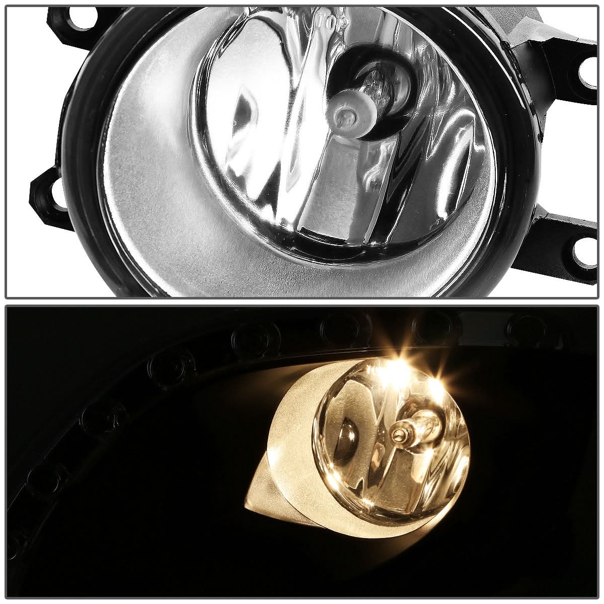 2010-2011 Toyota Camry LED DRL Fog Lights with Switch Clear - Image 5