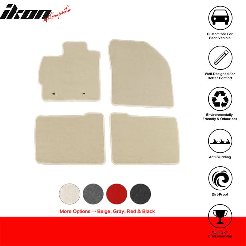 2010-2011 Toyota Prius Car Mats Carpet 4PC Nylon - Image 15