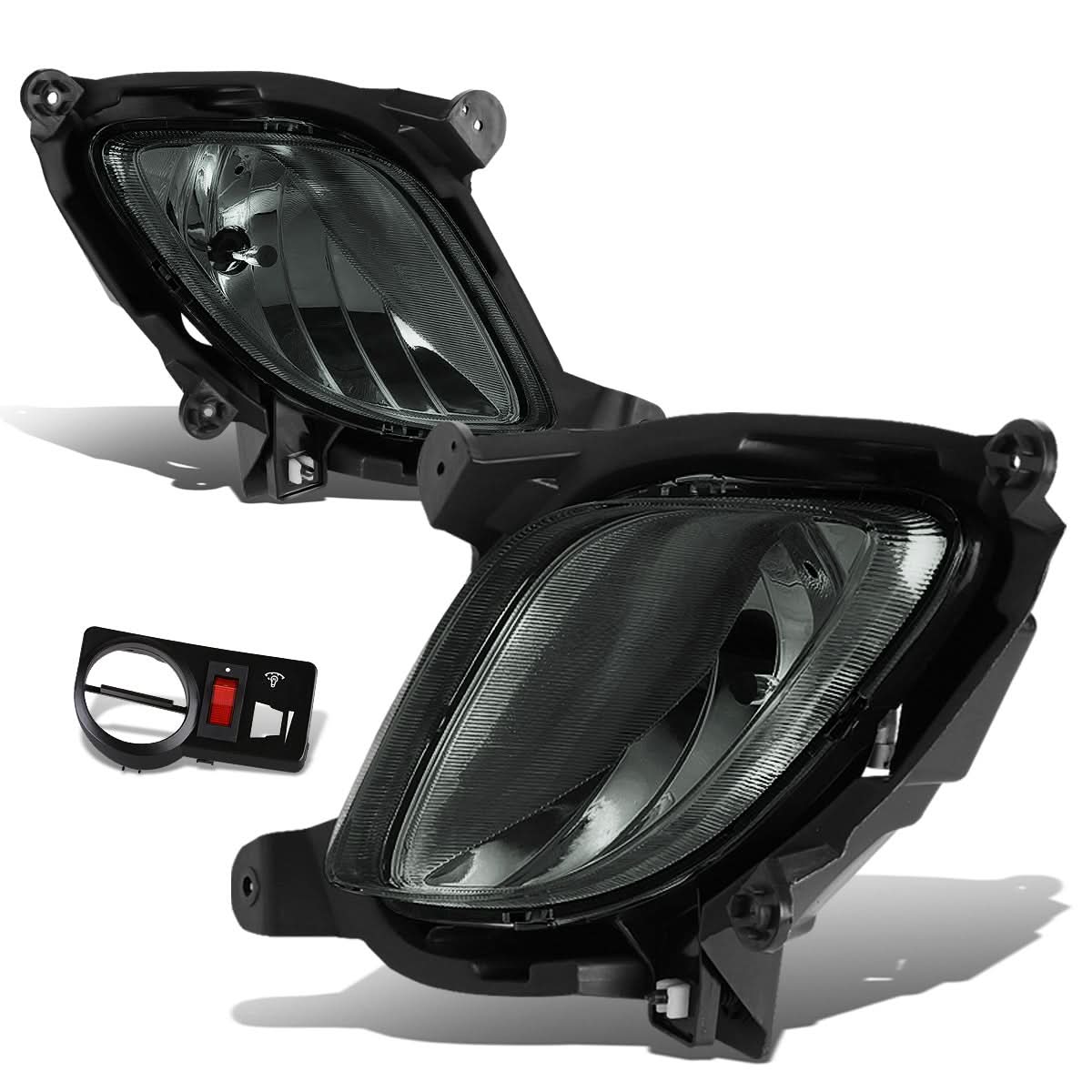 2010-2012 Hyundai Genesis Coupe Fog Lights w/Switch - Smoke - Image 3