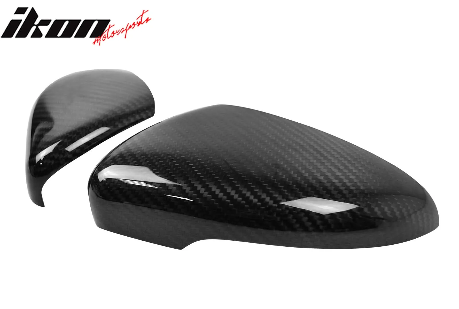 2010-2012 Volkswagen Golf MK6 GTI Rear View Mirror Covers Carbon Fiber - Image 2