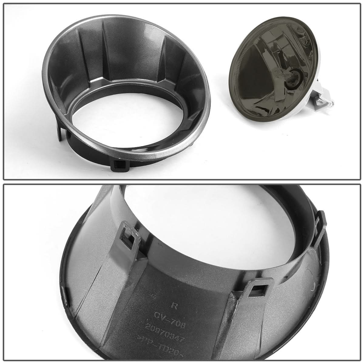 2010-2013 Chevrolet Camaro Smoke Fog Lights with Bezel 5202 Bulb - Image 5