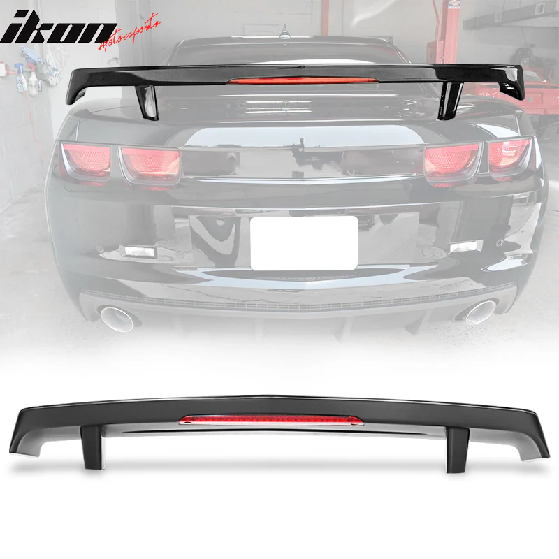 2010-2013 Chevy Camaro GM Style Trunk Spoiler Wing With Light ABS - Image 5