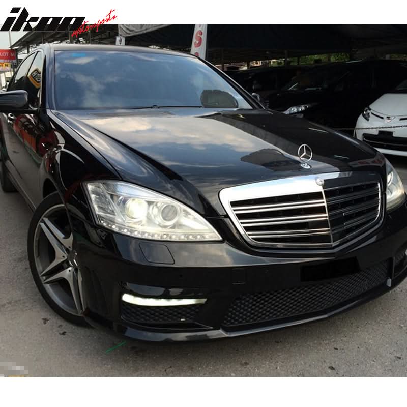 2010-2013 Mercedes-Benz W221 S Class Front Bumper Hood Grille ABS - Image 3