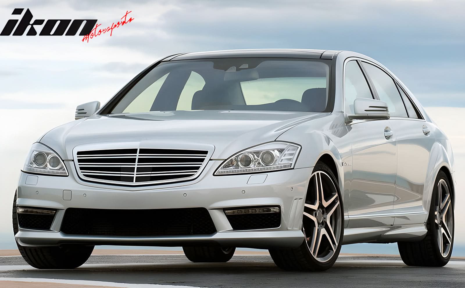 2010-2013 Mercedes-Benz W221 S Class Front Bumper Hood Grille ABS - Image 4