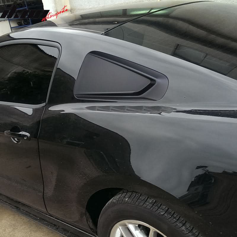 2010-2014 Ford Mustang 2DR IKON Rear Quarter Window Louver - Image 3