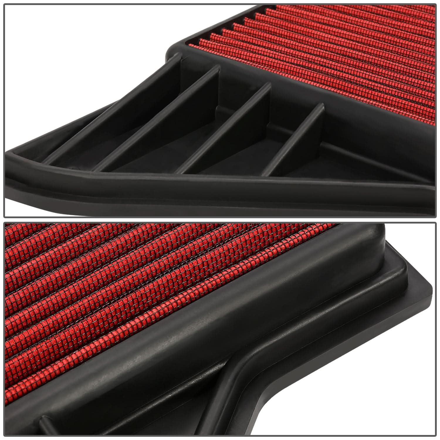 2010-2014 Ford Mustang Engine Air Filter - Red - Image 2