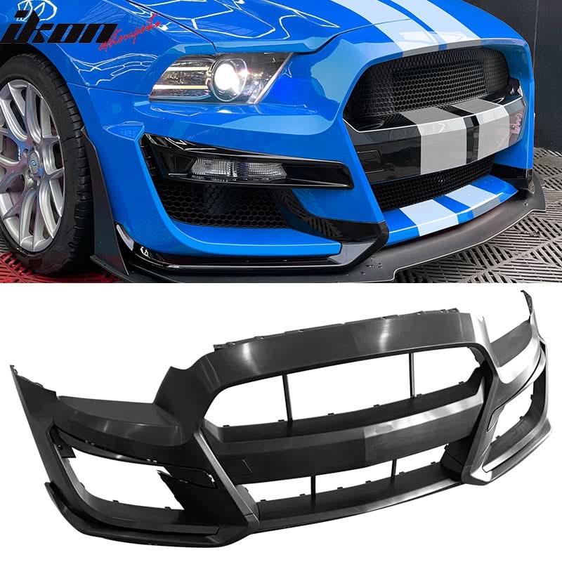2010-2014 Ford Mustang GT500 to S550 GT500 Style Front Bumper Cover - Image 5