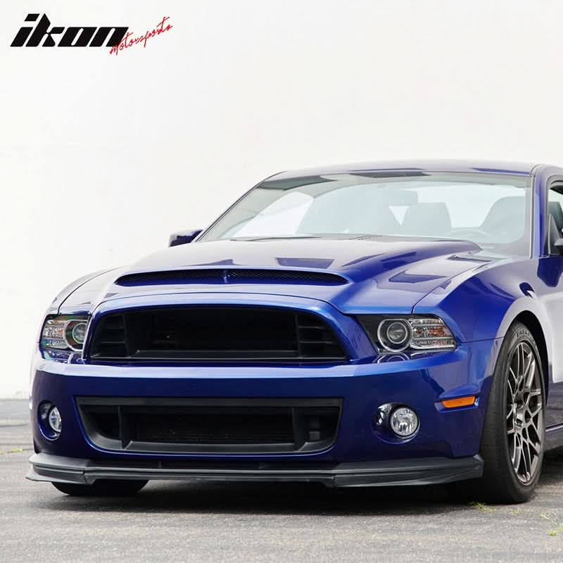 2010-2014 Ford Mustang GT500 Upper Lower Grille + Front Bumper Lip PP - Image 2
