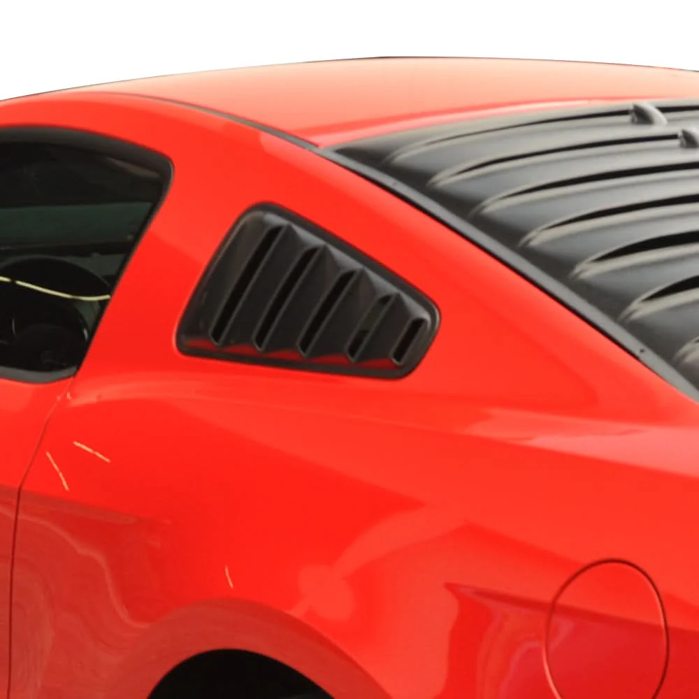 2010-2014 Ford Mustang Side Window Louvers Sun Shade Cover Windshield - Image 4