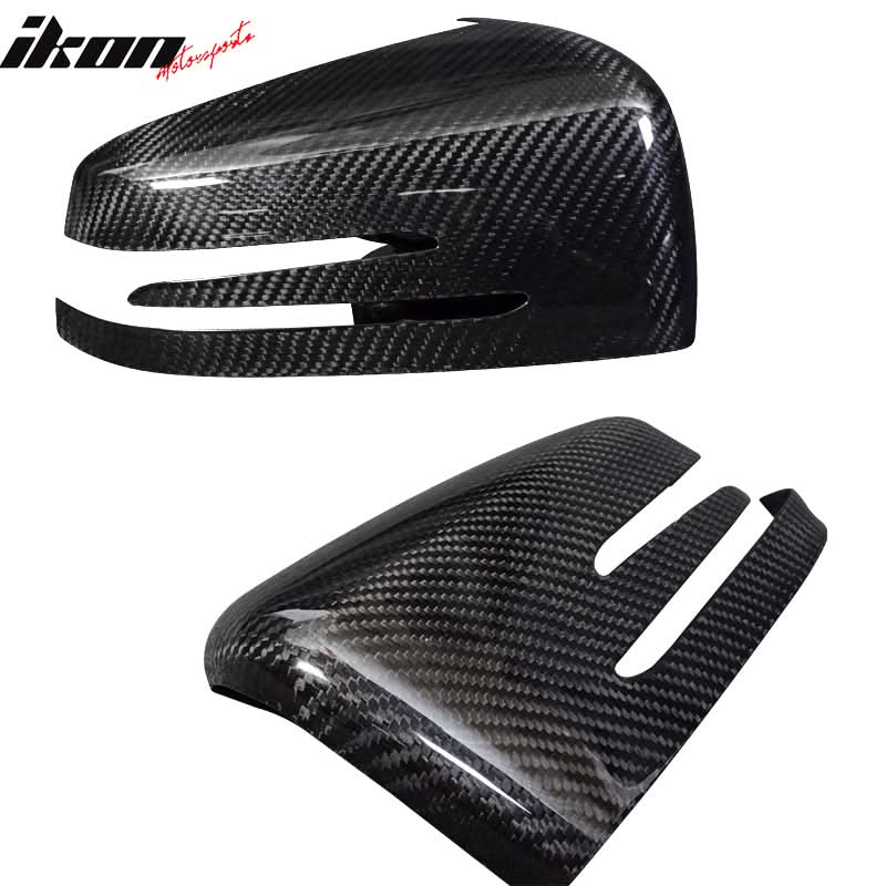 2010-2014 Mercedes-Benz E Class Matte Side View Mirror Trim Overlay CF - Image 7