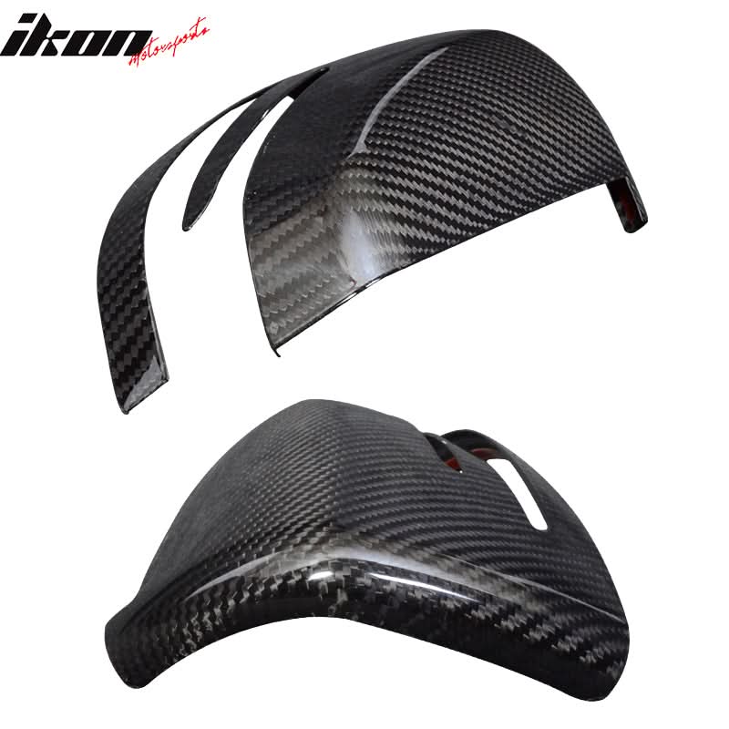 2010-2014 Mercedes-Benz E Class Matte Side View Mirror Trim Overlay CF - Image 9