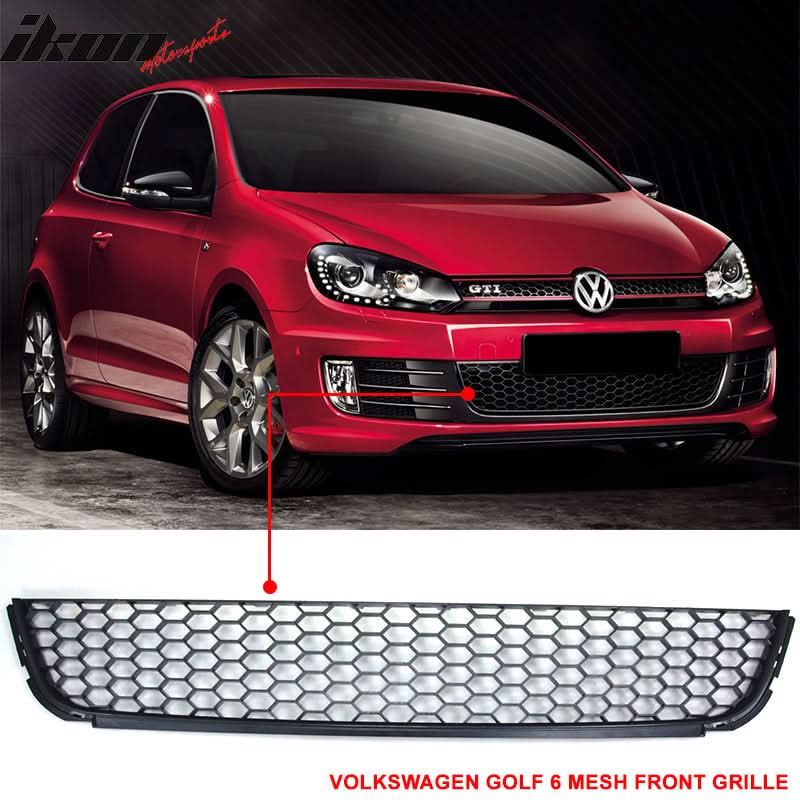 2010-2014 Volkswagen Golf MK6 Honeycomb GTI Chrome Trim Grille - Image 3