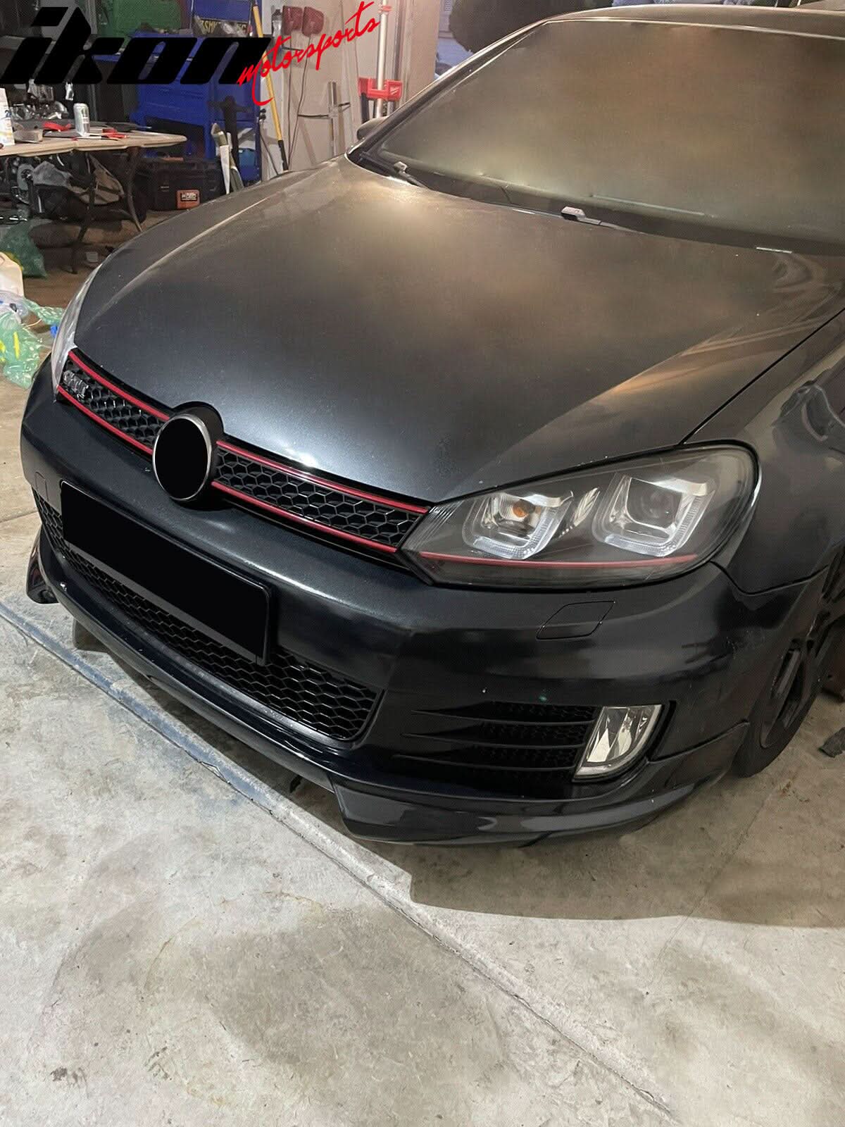 2010-2014 Volkswagen VW Golf 6 GTI RG Style Unpainted Front Lip PU - Image 6