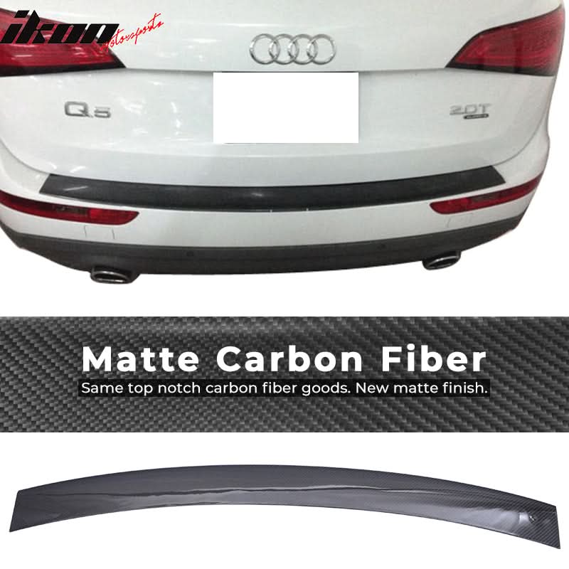 2010-2015 Audi Q5 S Line Carbon CF Rear Bumper Sill Plate Trim Cover - Image 8