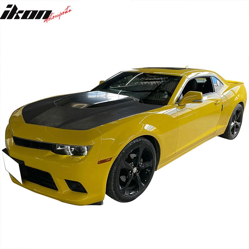 2010-2015 Chevrolet Camaro ZL1 Black Front Bumper Car Hood Aluminum - Image 2