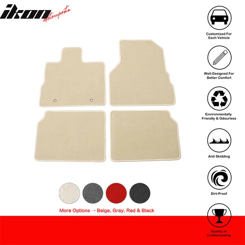 2010-2017 Chevrolet Equinox Car Floor Mats Carpet 4PC Nylon - Image 14