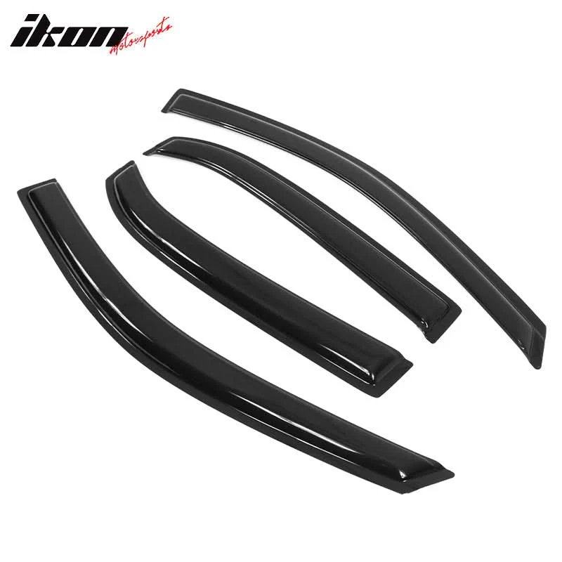 2010-2017 Chevy Equinox Slim Style Smoke Window Visors Guard Acrylic - Image 3