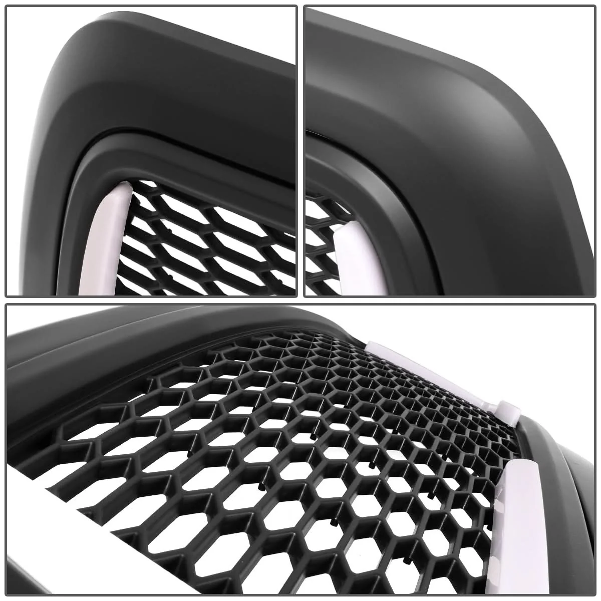 2010-2018 Dodge Ram 2500 3500 Honeycomb Mesh Grille with LED DRL - Image 6