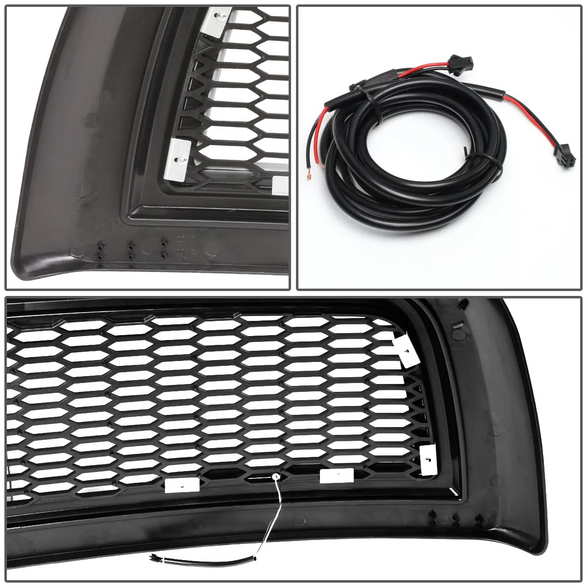 2010-2018 Dodge Ram 2500 3500 Honeycomb Mesh Grille with LED DRL - Image 8