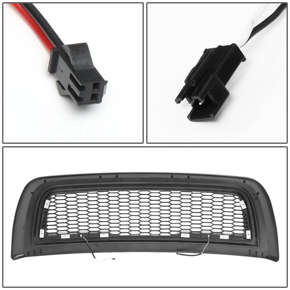 2010-2018 Dodge Ram 2500 3500 Honeycomb Mesh Grille with LED DRL - Image 9