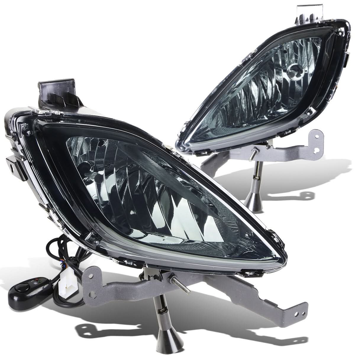 2011-2013 Hyundai Elantra Smoke Fog Lights with Switch & 881 Bulb - Image 2