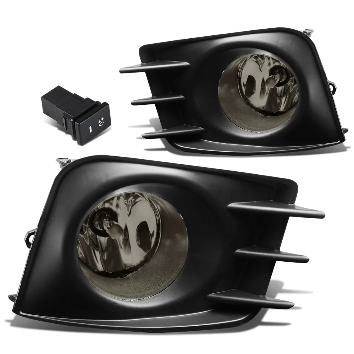 2011-2013 Scion TC Fog Lights with Switch & Bezel - H11 Bulb Smoke - Image 2
