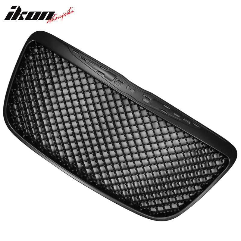 2011-2014 Chrysler 300 300C B Style Black Front Bumper Mesh Grille ABS - Image 6