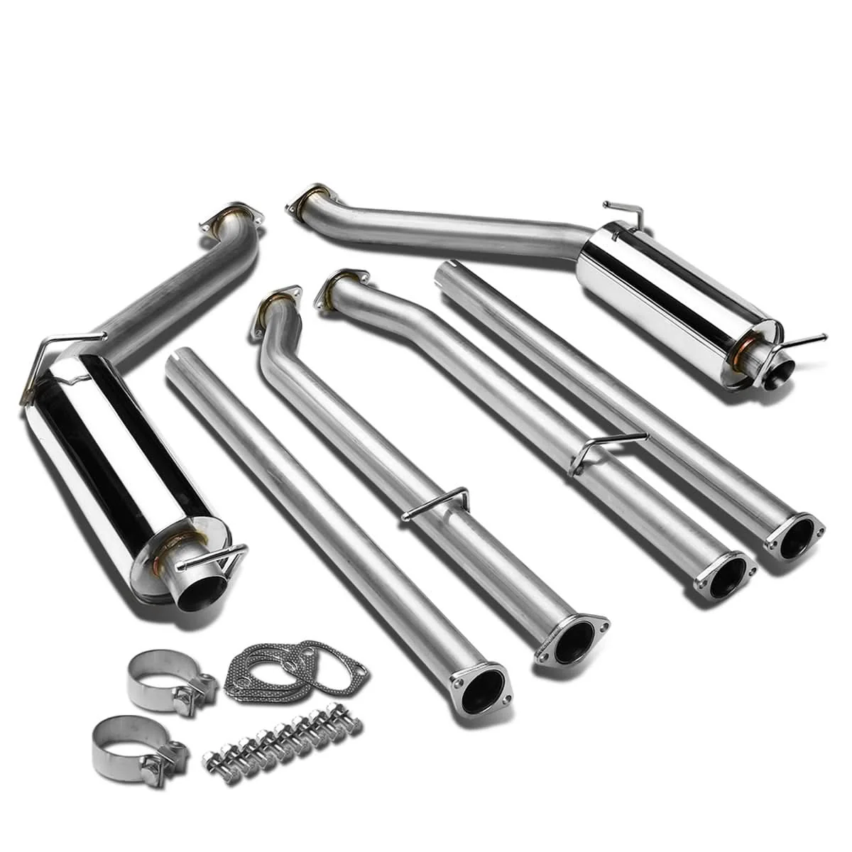2011-2014 Dodge Charger 3.6L V6 Dual Tip Catback Exhaust - Stainless Steel - Image 2