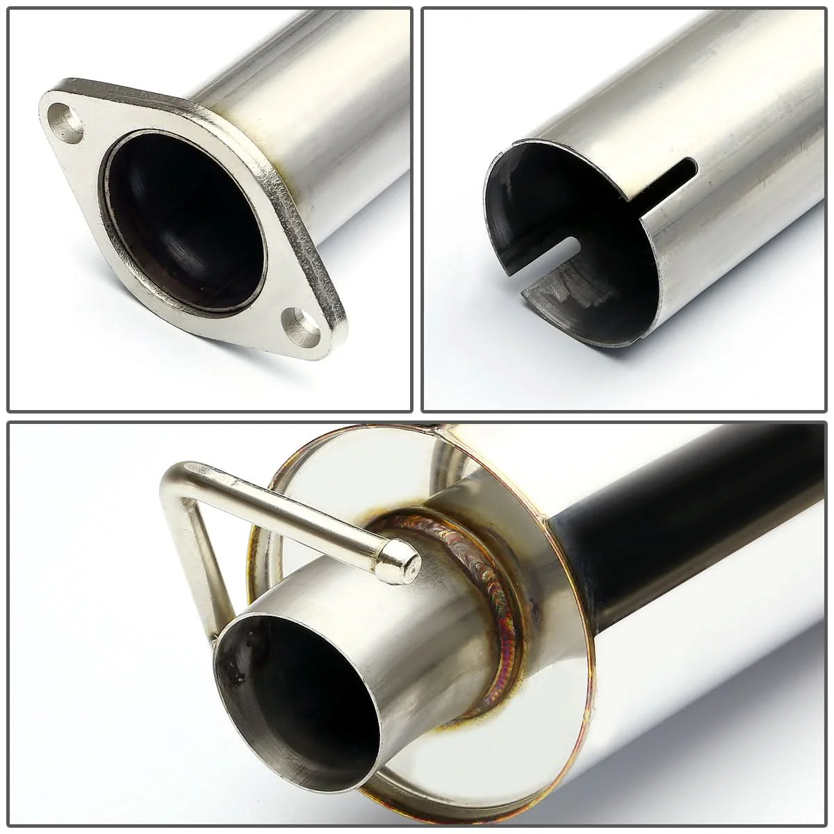 2011-2014 Dodge Charger 3.6L V6 Dual Tip Catback Exhaust - Stainless Steel - Image 4