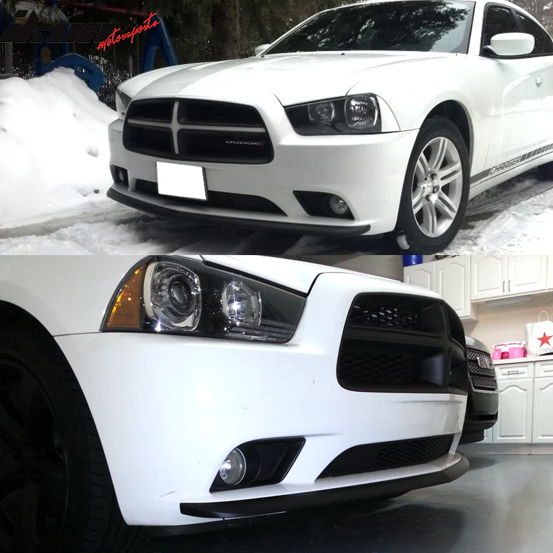 2011-2014 Dodge Charger OE Style Front Bumper Lip PP - Image 2