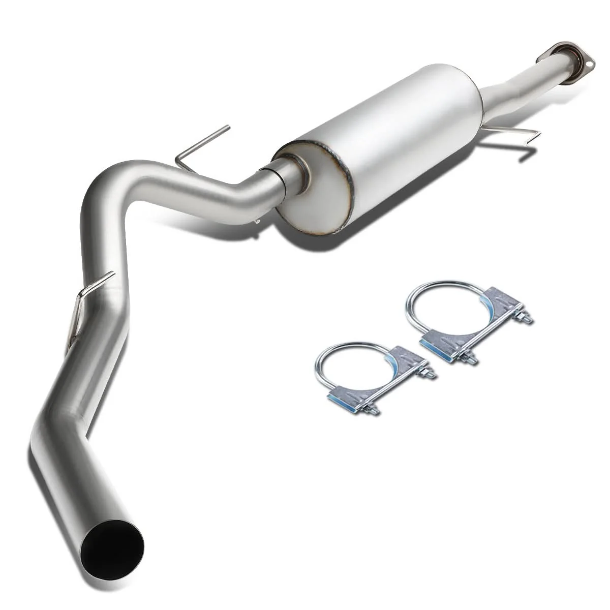 2011-2014 Ford F-150 3.5L Crew Cab Catback Exhaust Single Tip Stainless Steel - Image 3